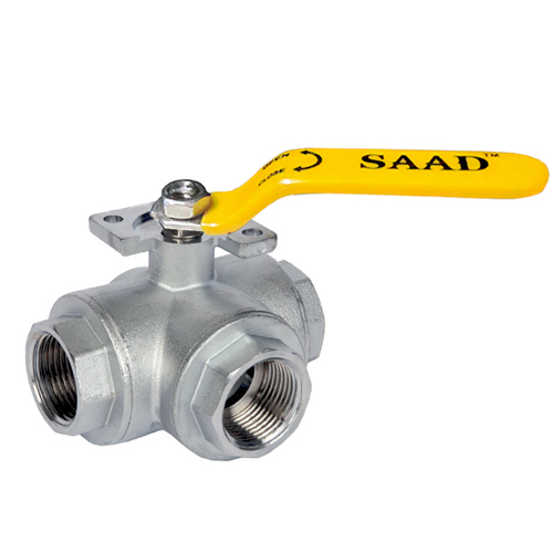 Three Way Ball Valve Screwed End 